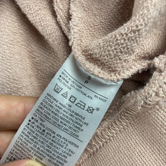 Banana Republic Sweatshirt Womens Small Pink Pullover Crew Neck Long Sleeve - Picture 7 of 14